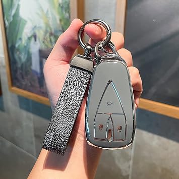 Fit for Changan CS35 Plus CS55 Plus CS75 Plus 2019 2020 TPU Car Key Case Cover Fob Auto Protect Shell Holder Keychain Accessories