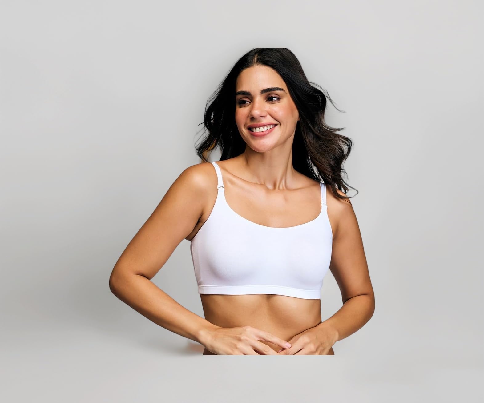NYKD (NYB165 Cotton Non Padded & Non Wired Full Coverage Slip On T-Shirt Bra for Women | Easy Breezy Soft Fabric with Hidden Shaper Sling for No Side Bulge & Detachable Strap
