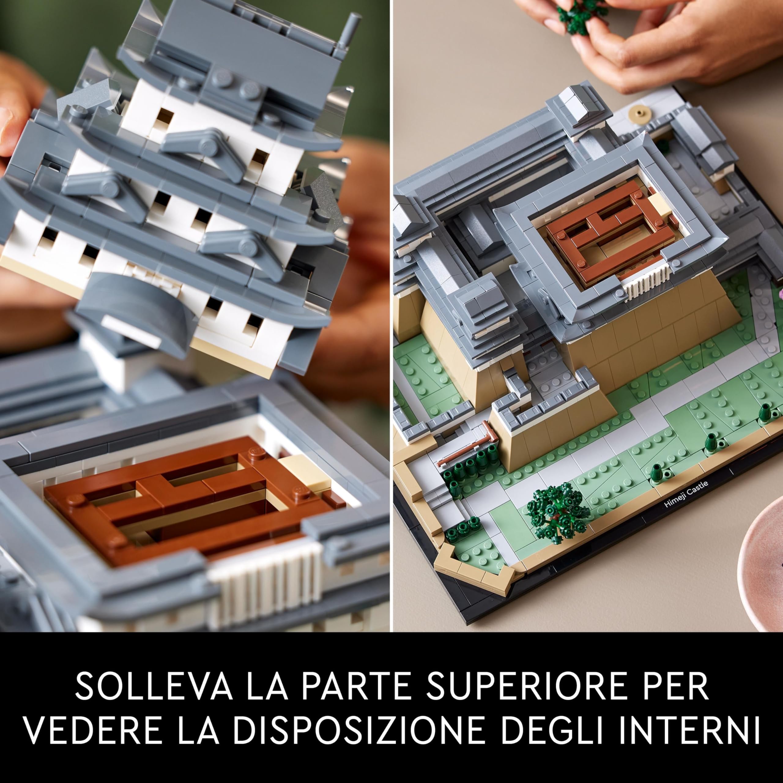 LEGO 21060 Architecture Castello di Himeji, Kit Modellismo per Adulti Collezione Monumenti, Idea Regalo Creativa per i Fan della Cultura Giapponese con Albero di Ciliegio in Fiore da Costruire