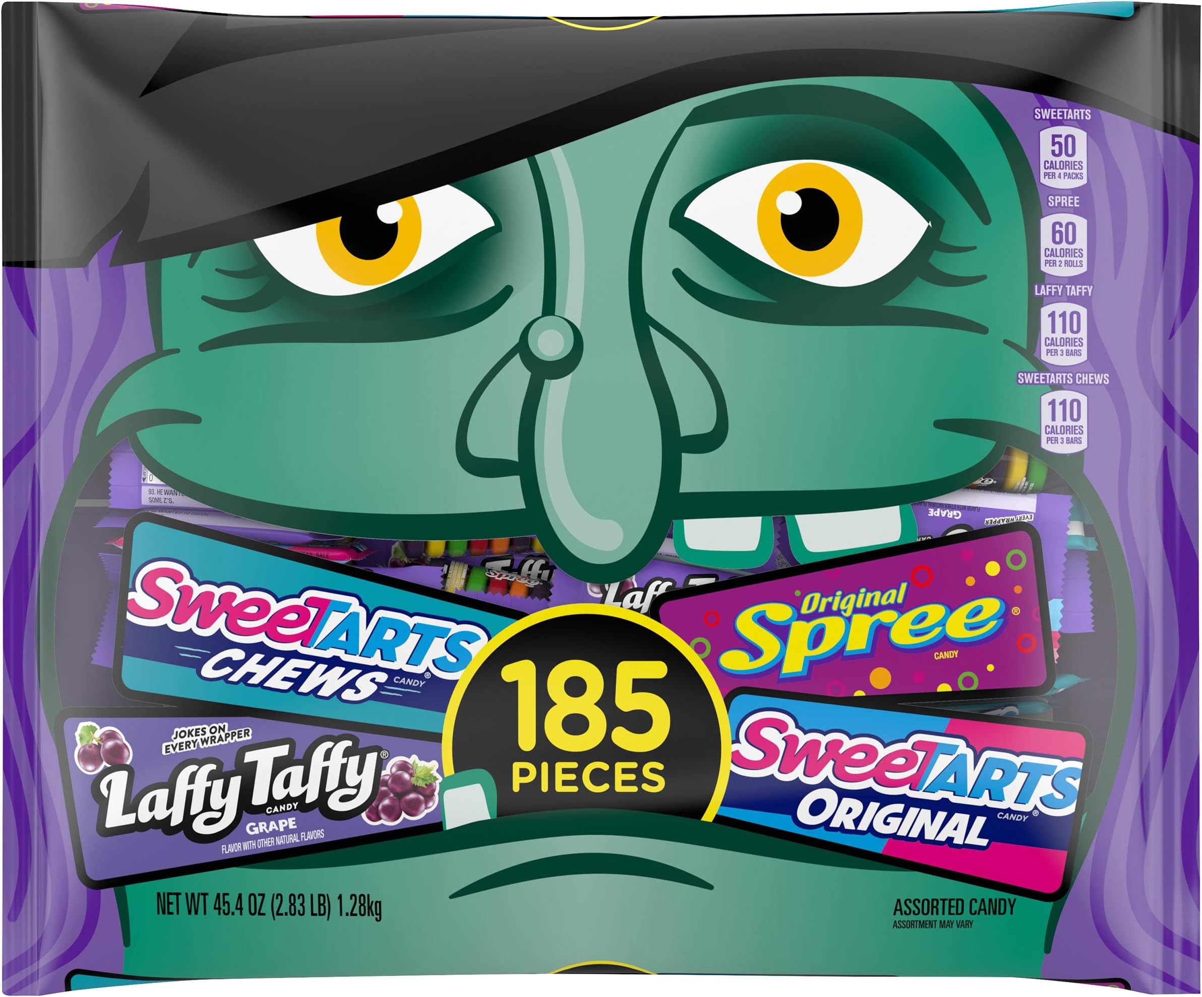 Assorted Halloween Candy Bag, 45.4 Ounce, 185 Pieces
