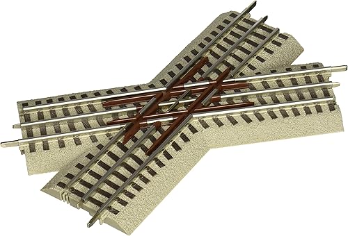 Lionel FasTrack Electric O Manombre, tren cruzado de 45 grados