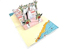 Vista 5 de Tarjeta desplegable de boda en la playa, una combinación hecha en el paraíso tarjeta de boda desplegable