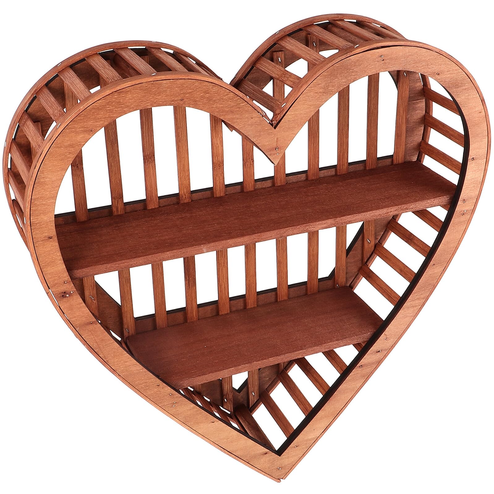 Étagère murale en bois de cœur pour décorer le salon et la chambre