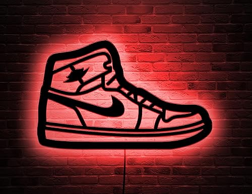 Letrero LED para decoración de pared, tenis de pared, decoración de habitación de niños, decoración de letrero de luz LED, letrero de neón para disponible en Yaxa Peru