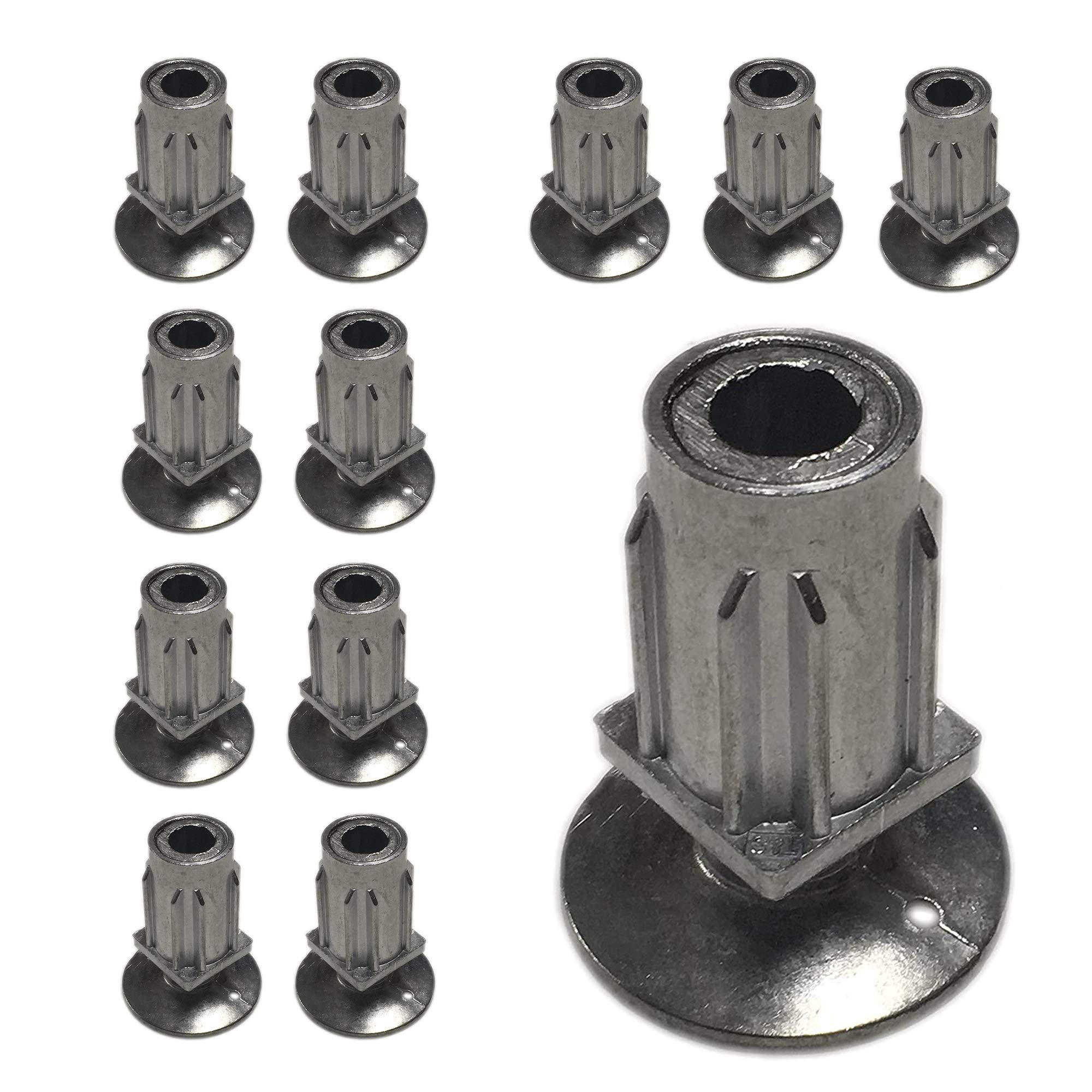 Buy HDmirrorR 12 x 30mm STAINLESS STEEL SQUARE TABLE LEGS ADJUSTABLE