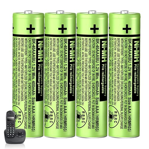 NIMH AAA Rechargeable Batteries 1.2V 400mah for Panasonic Phones |