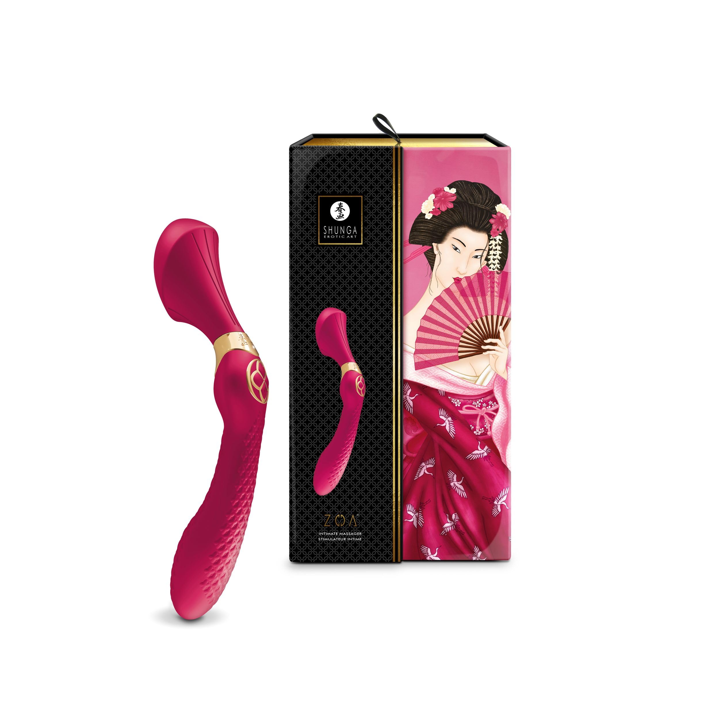 Shunga Erotic Art ZOA Intim-Massagegerät, Raspberry, 12,5 cm