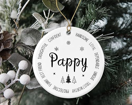Miniatura 2 de Adorno descriptivo para pañales, el mejor adorno de Navidad de Pappy Ever, regalo de recuerdo de Navidad de hija o hijo, nuevo regalo de adorno de