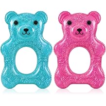 Blueweenly 2 Pcs 57" Inflatable Bear Pool Float Funny Floaties