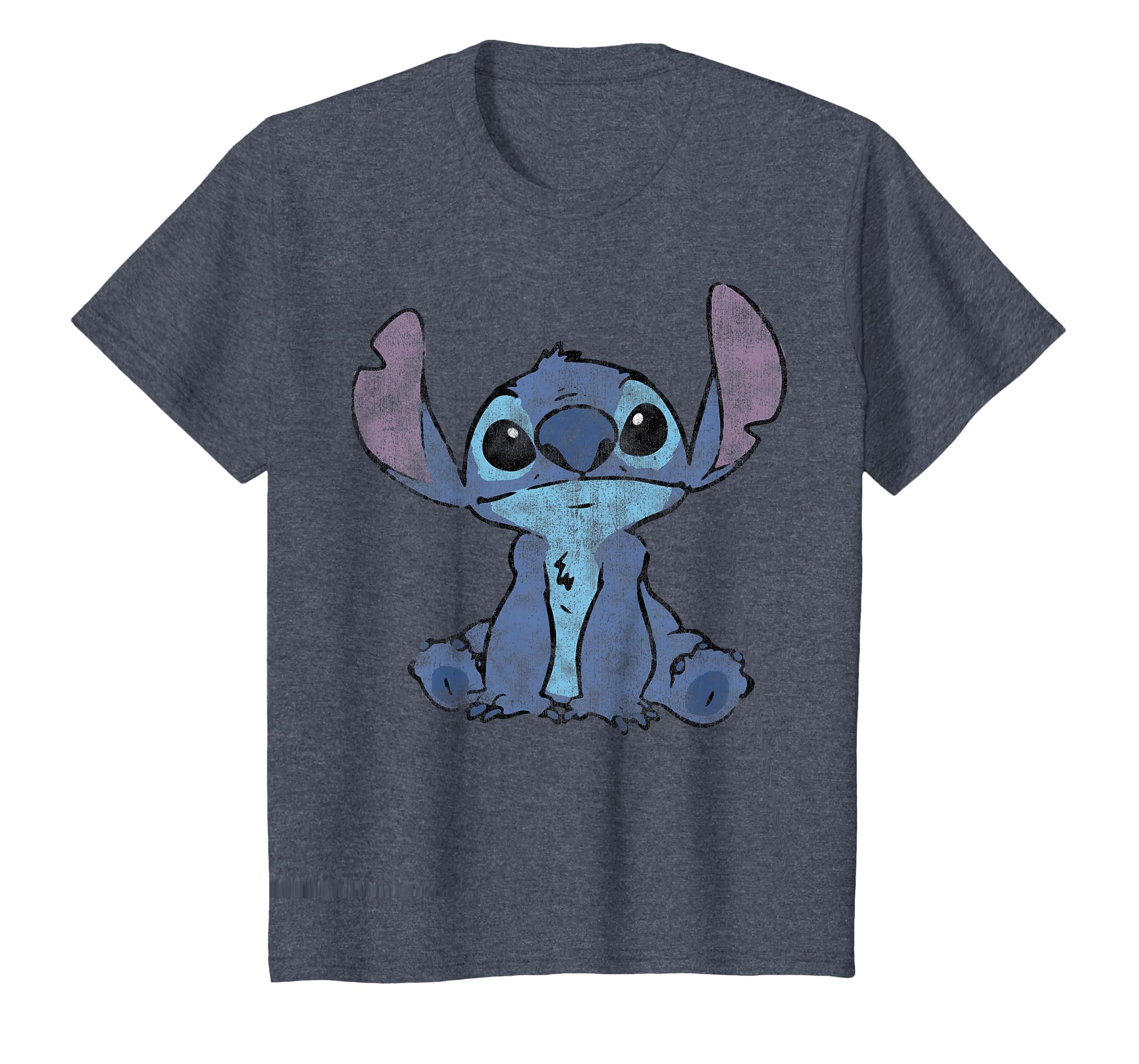 Disney Lilo &amp; Stitch Distressed Stitch Portrait T-Shirt