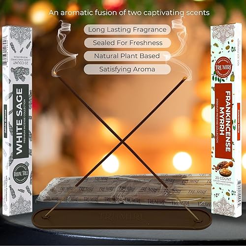 Vista 77 de Trumiri Incense Sticks - Combo Pack of 40 Insence-Sticks - 20 Rose + 20 Lavender - Insenses - Insents - Incents - Inscense - Incence - Incienso
