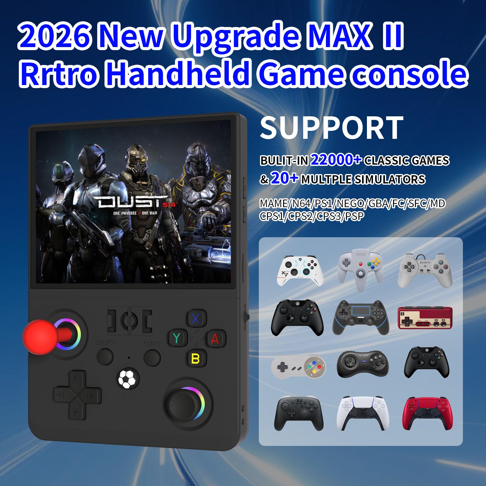 Amazon.com: Newest R36MAX Ⅱ 4.5 Inch Retro Handheld Game Console