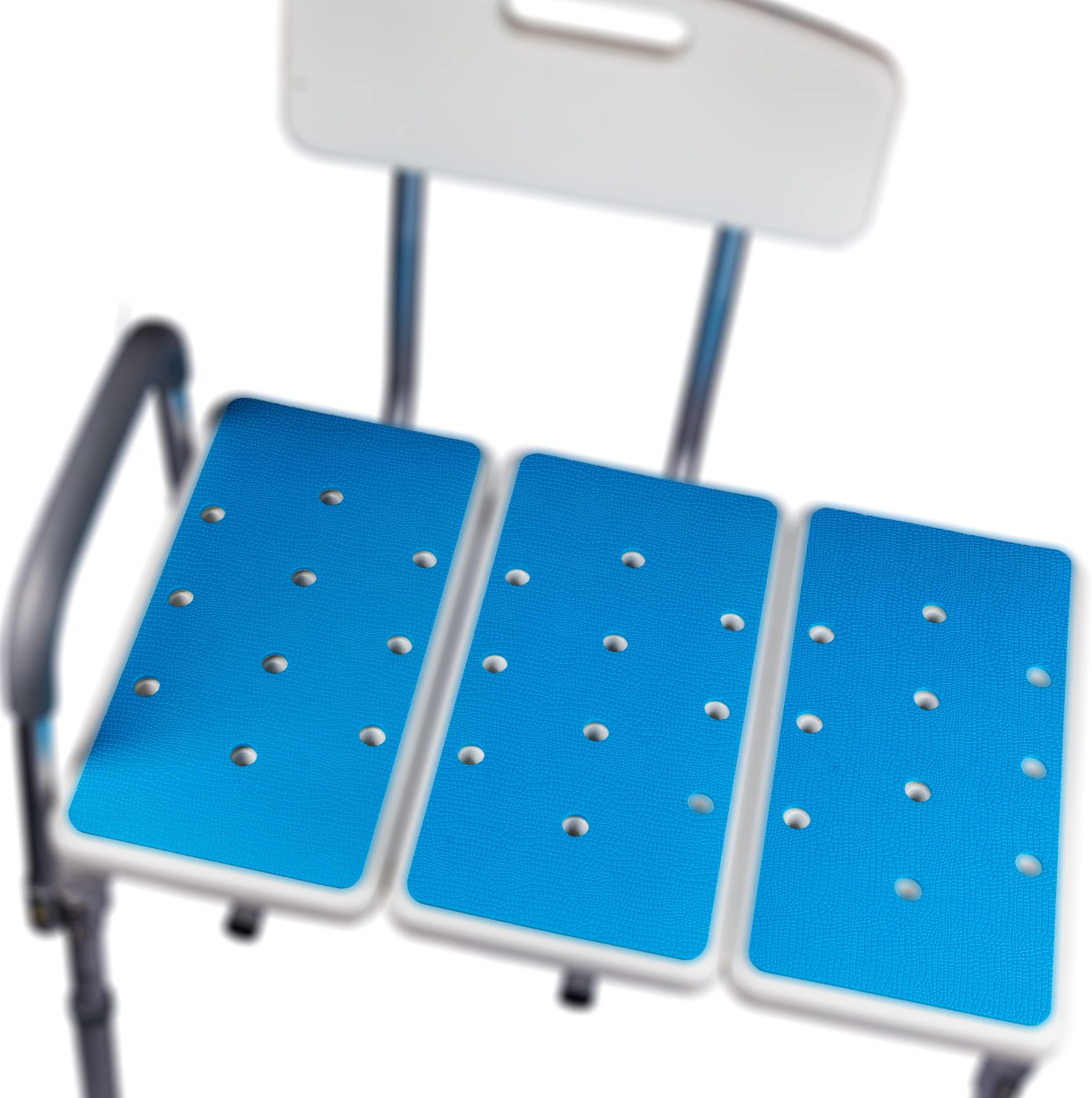 3 PCS Bathtub Transfer Bench Cushions with Adhesive Backing, Shower Pads Non Slip Soft Foam Pad 15'' x 7.5'' Padded Bath Tub Bench, 26'' Chair Pad, Seat Mat, Cover (MAT196X382)