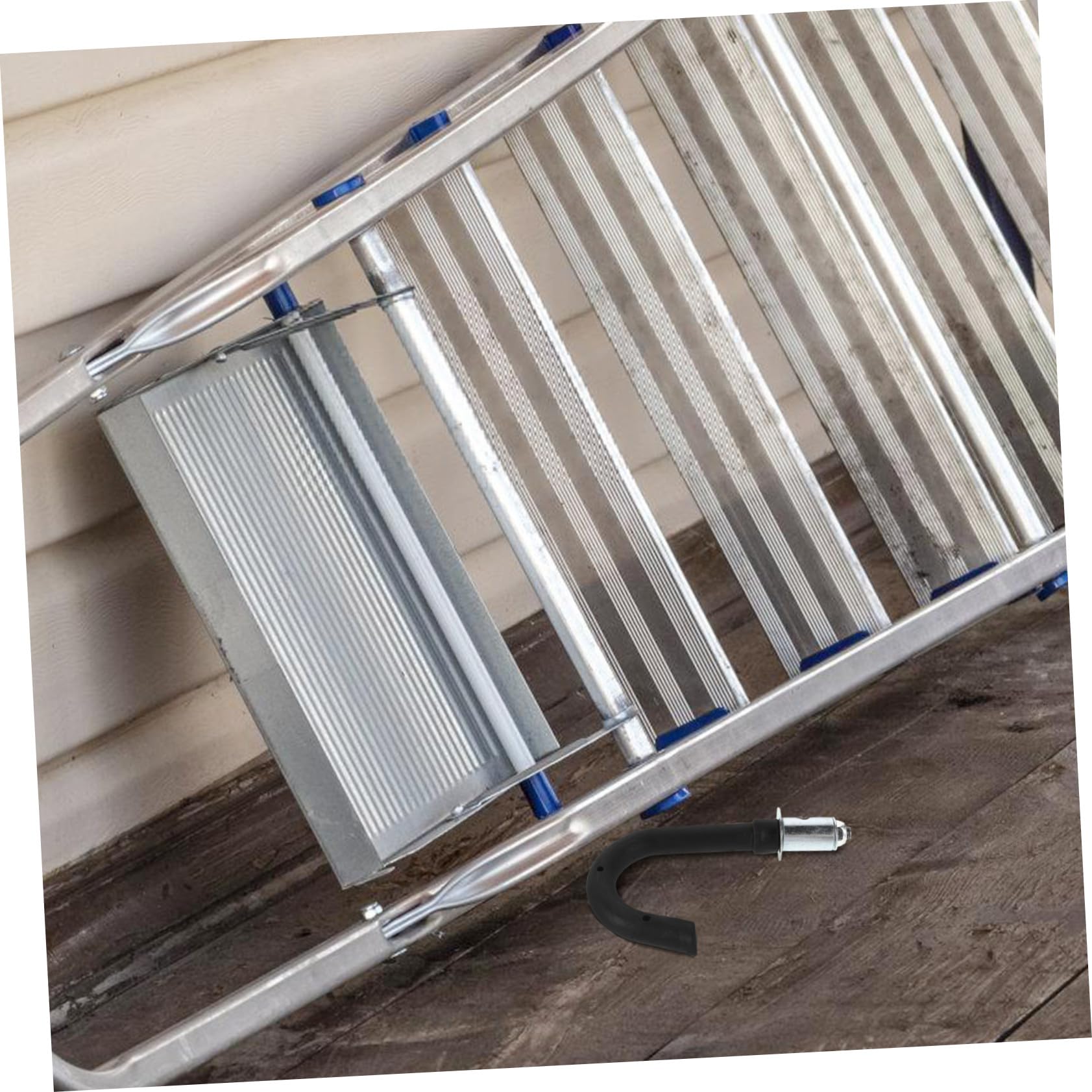 Scala telescopica Ganci staccabili per scale per tetto Garage Ganci per letto a castello Stabilizzatore antiscivolo Gancio di estensione resistente per uso esterno