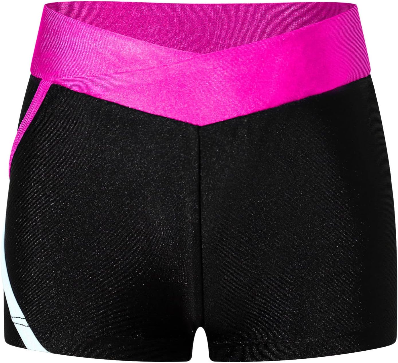 iiniim Girls Stretchy Tight Running Shorts Elastic Waistband for Track Sprint Gym Training