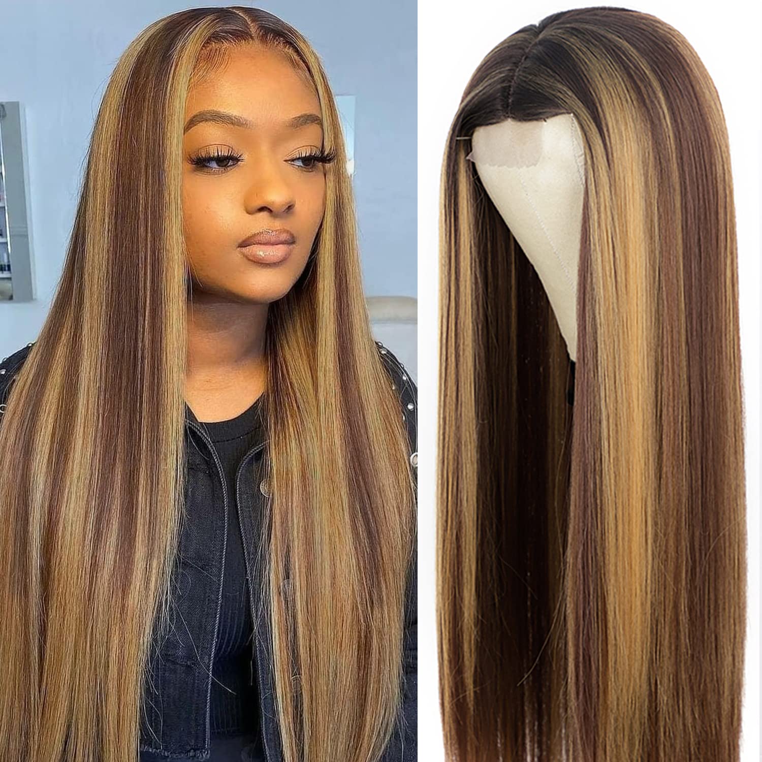 wig with highlights