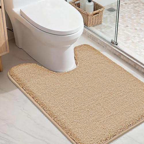 Vista 29 de COSY HOMEER Alfombras extra gruesas para el baño, tapetes de baño antideslizantes, tapete de felpa suave, peludo y 100% micro poliéster, tapete