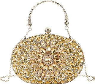 Suhatjia Rhinestone Evening Clutch Purses for Women Evening Weddings,Party Purses Crystal Diamond Glitter Sparkly Handbag