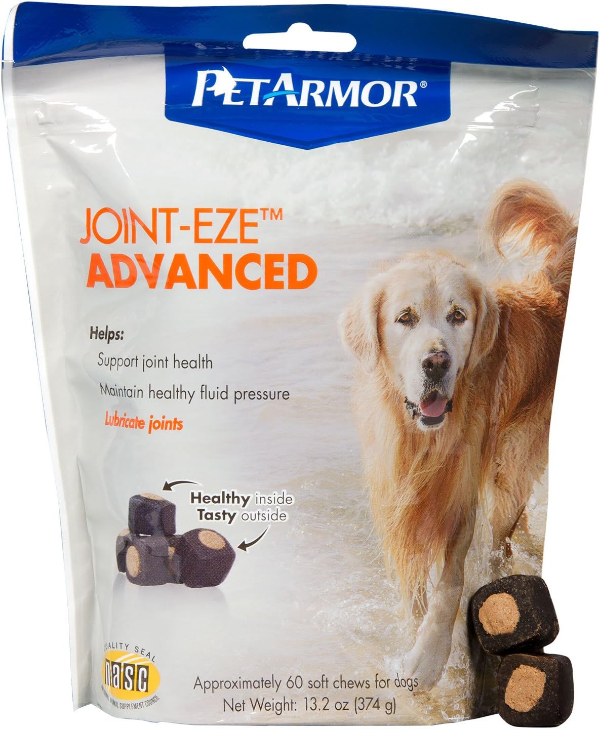 PetArmor 60 Count Joint-Eze Bag of Advanced Chewables for Dogs