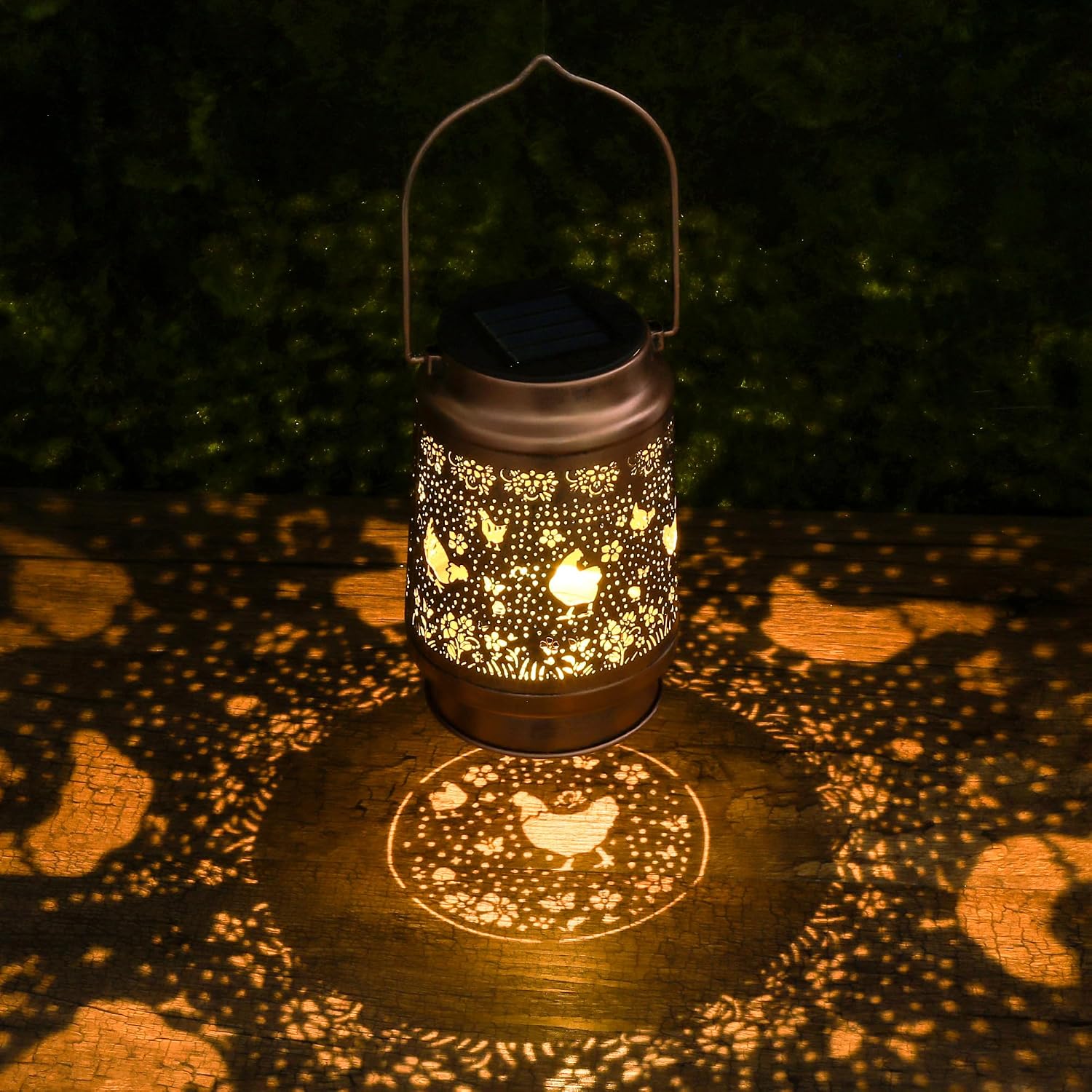 Chicken Hanging Solar Lantern for Garden, Patio & Yard image 5