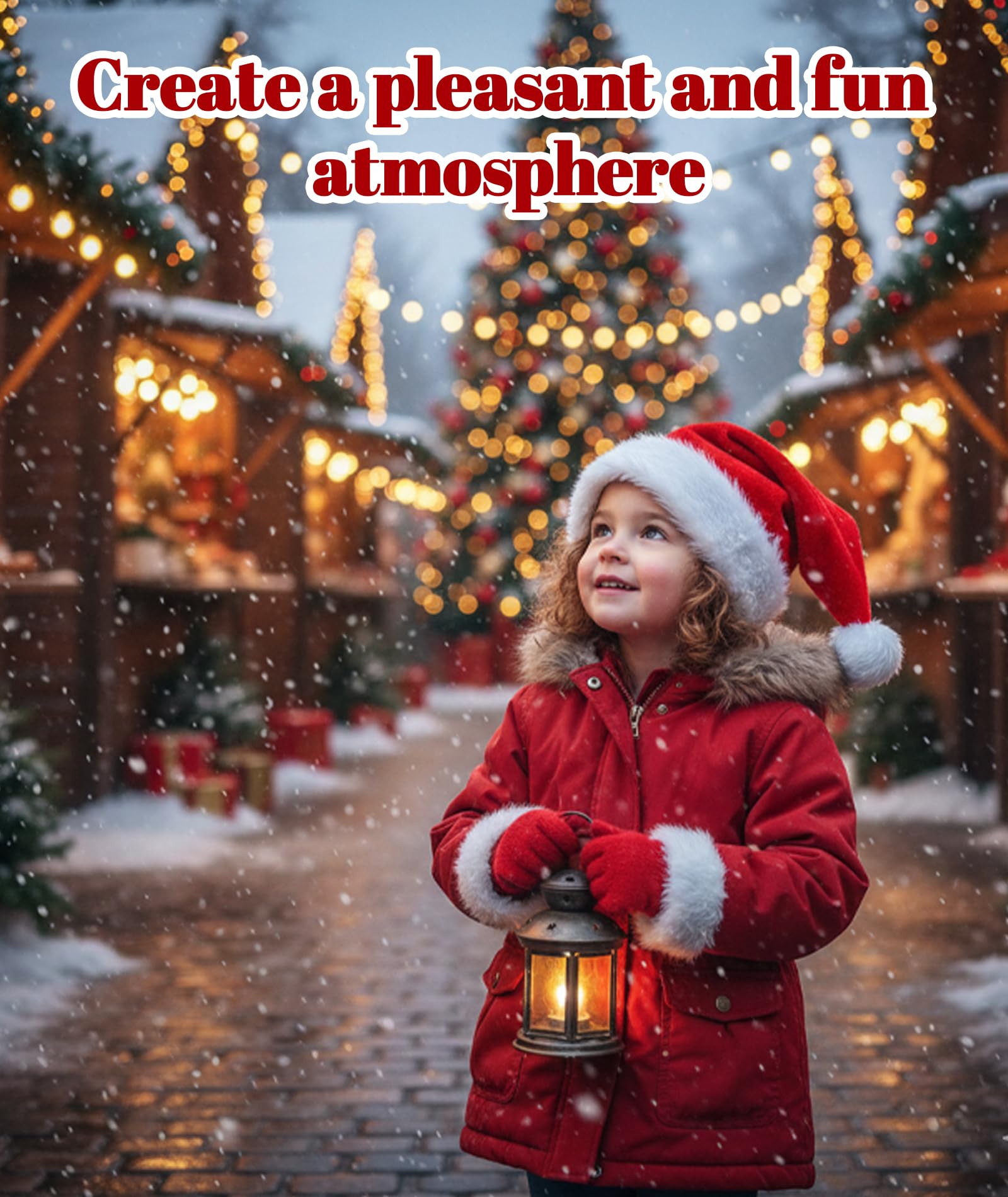 Buildcon 3 PCS Santa Hat, Christmas Decorations,Red Fur Cloth, for Christmas Parties, New Year Celebrations, Family Gatherings, Festive Cosplay, Gift Giving, Size 40cm x 30cm 3
