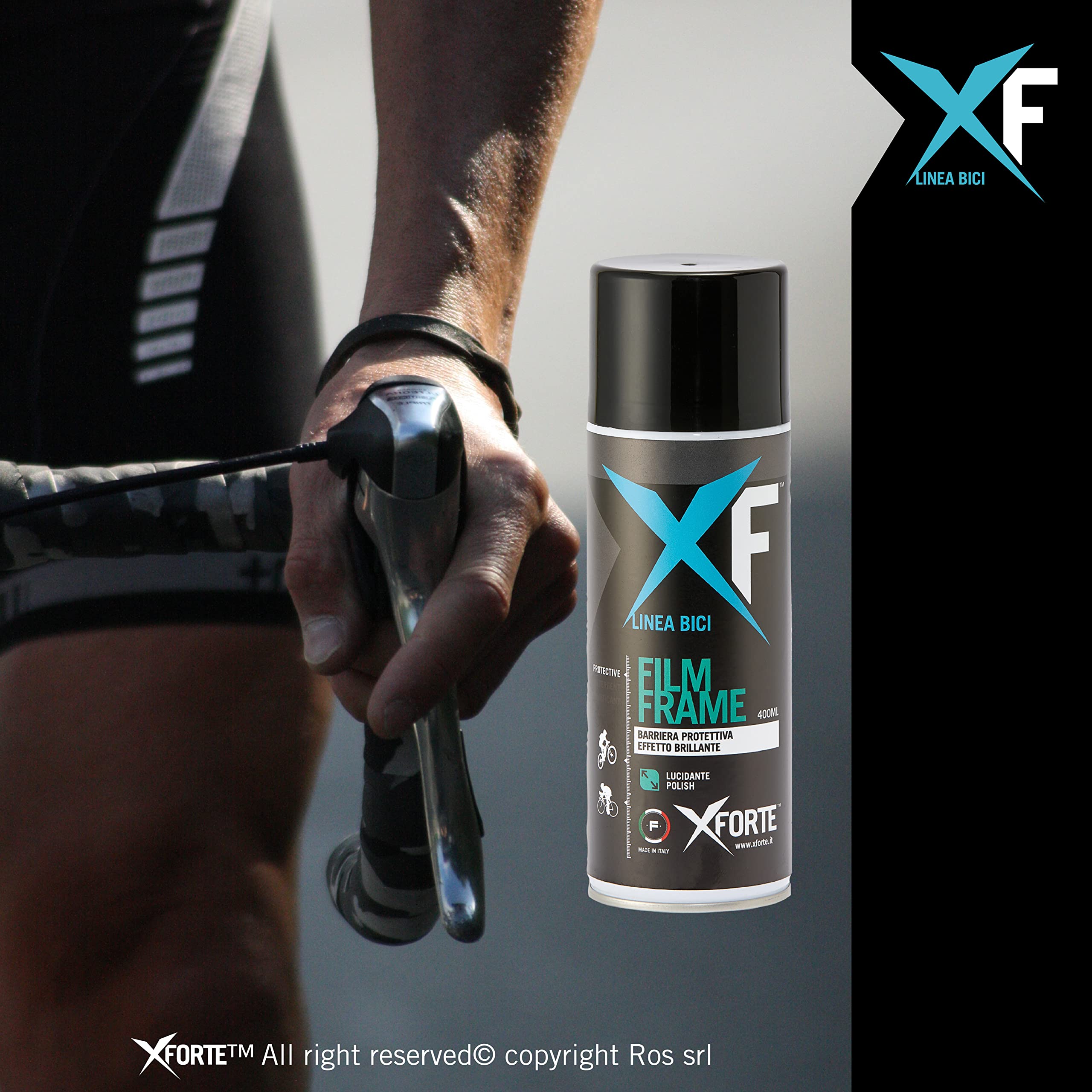 XFORTE Kit pulizia bici e mtb senza acqua e senza risciaquo, 9 Panni F-clean Evo omaggio.