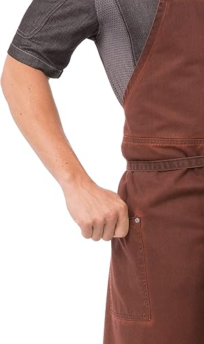 Miniatura 2 de Chef Works Unisex Dorset Chefs Bib Apron Earth Brown One Size