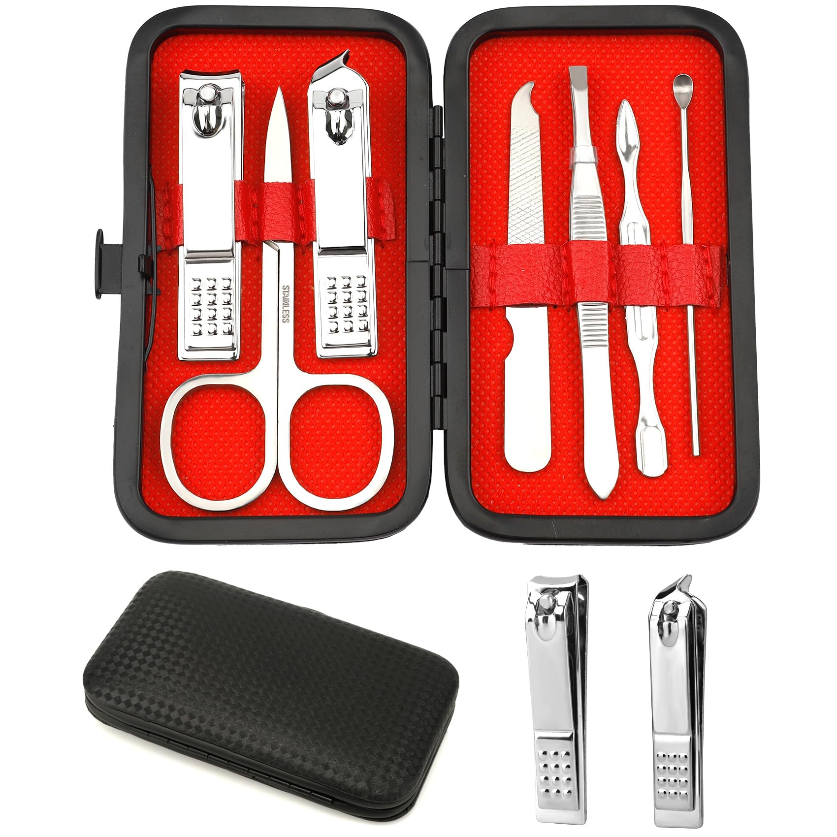Manicure Kit, Nail Clipper Set, Manicure Set, Nail Clippers for Men Women,Manicure and Pedicure Kit, Travel Nail Clippers Kit, Personal Care Set,