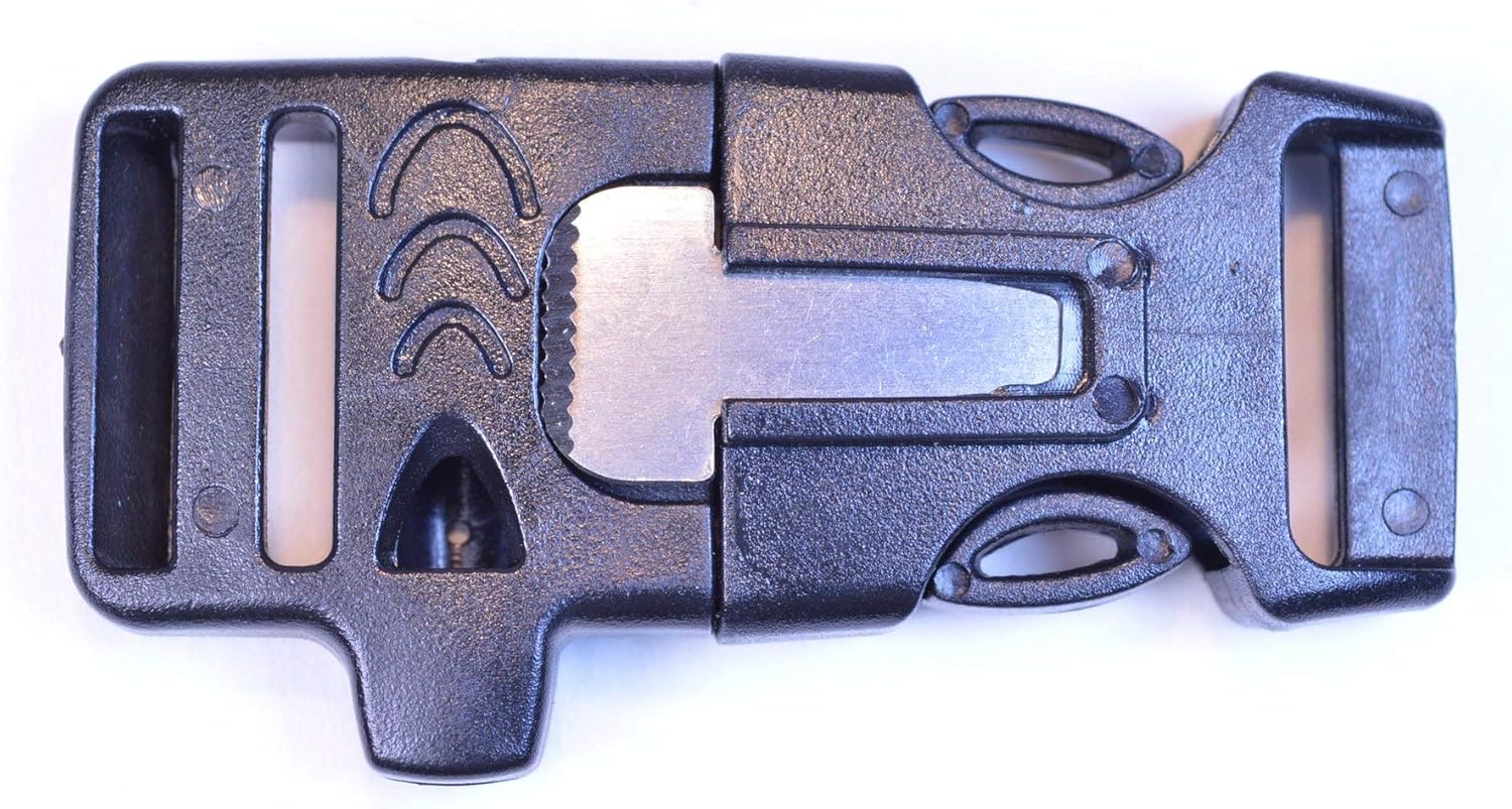 Fire Starter Buckles for Paracord Project and Survival Tools