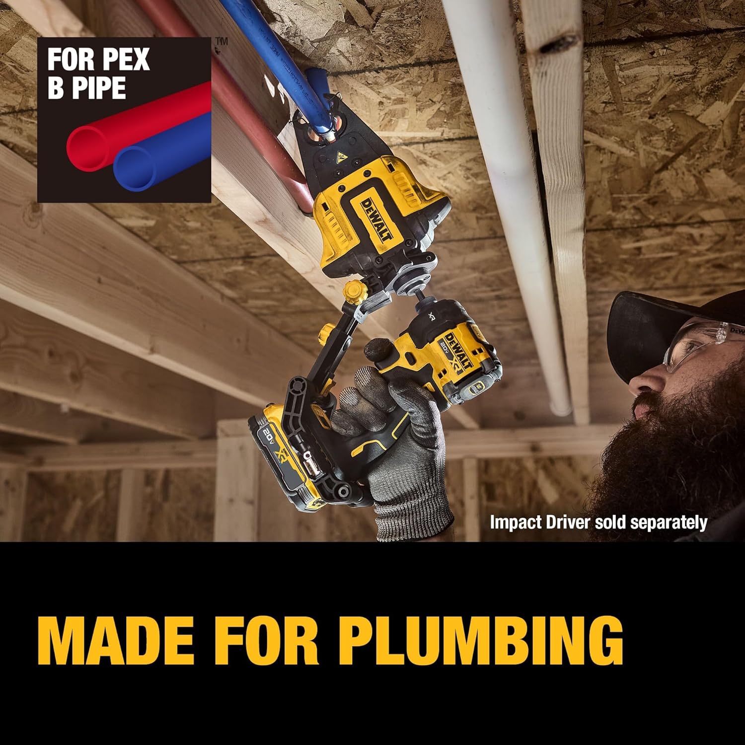 DEWALT IMPACT CONNECT PEX Crimp Ring Attachment for Impact Driver, Plumbing Tool (DWAPXCIR) - Image 13