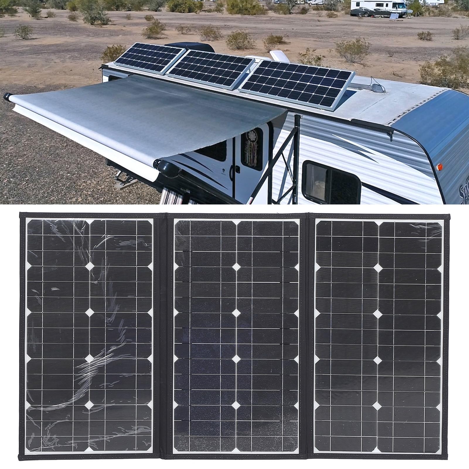 Ulepszony Przenośny Panel Słoneczny o Mocy 200 W do Generatora Elektrowni, Składana Wodoodporna ładowarka do Ogniw Słonecznych IP65 18 V z instrukcją Obsługi do Laptopa Outdoor
