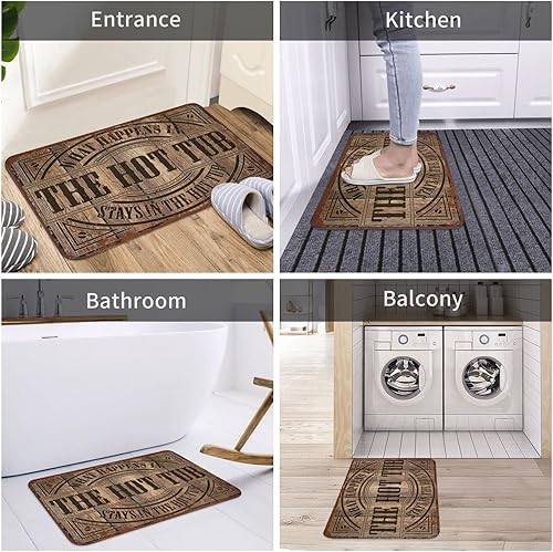 Miniatura 4 de Accesorios para bañera de hidromasaje, lo que sucede en la bañera de hidromasaje se mantiene en la bañera de hidromasaje, alfombras antideslizantes