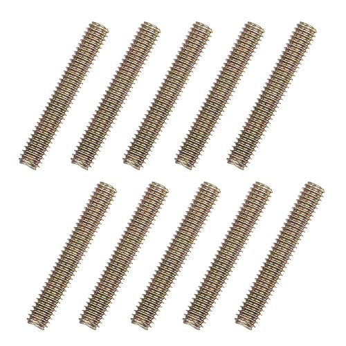 Miniatura 40 de uxcell 8 piezas de zinc de color totalmente roscado varilla 1/4"-20, 2" longitud, tornillo de rosca de acero al carbono para montaje de muebles