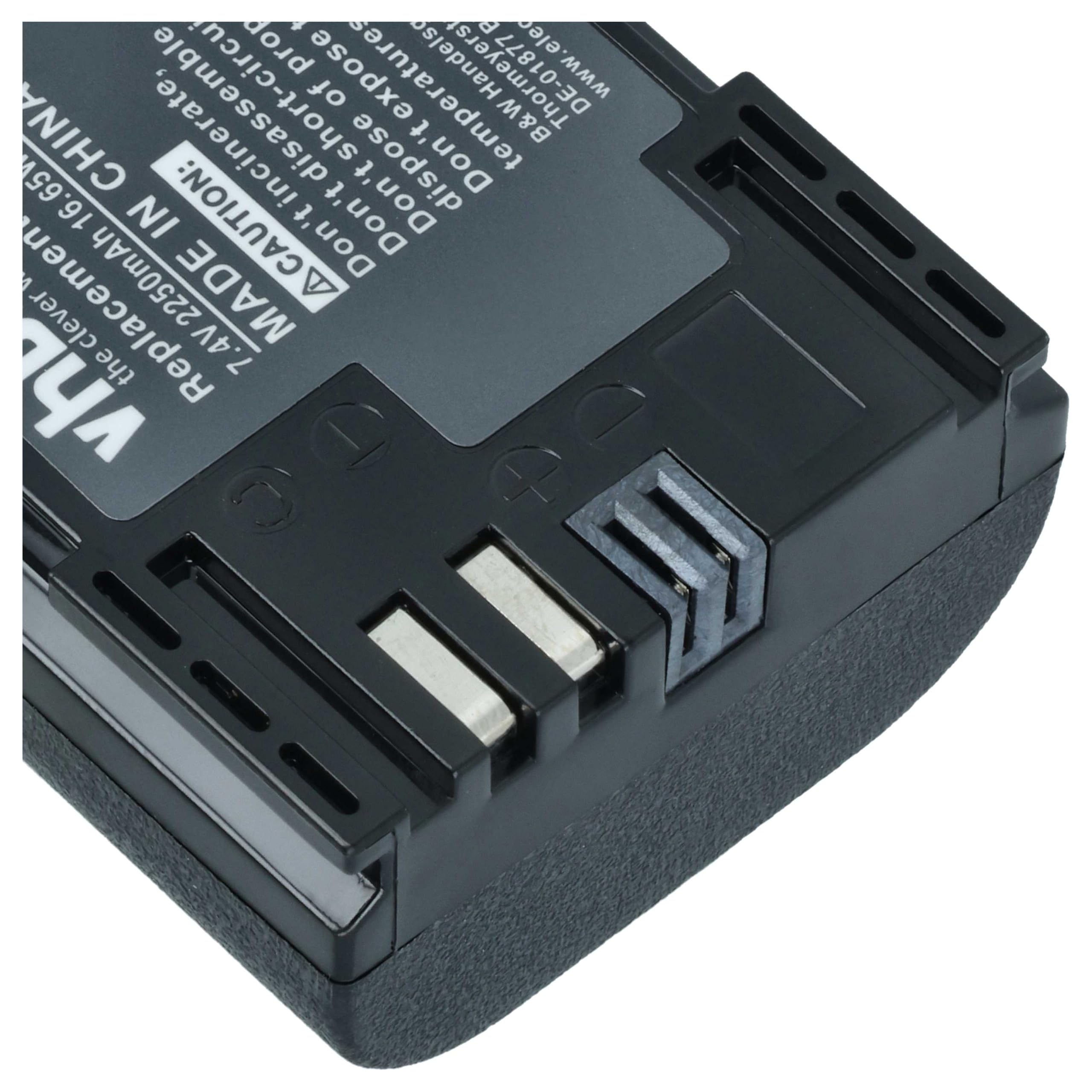 vhbw 3X batería Compatible con Canon EOS R (Ra), 80D, R5, 7D Mark II, 70D
