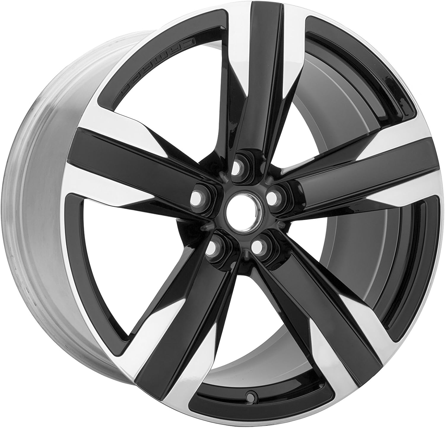 GM Accessories 19301169 20x11-Inch Aluminum 5-Spoke Rear Wheel in Gloss Black