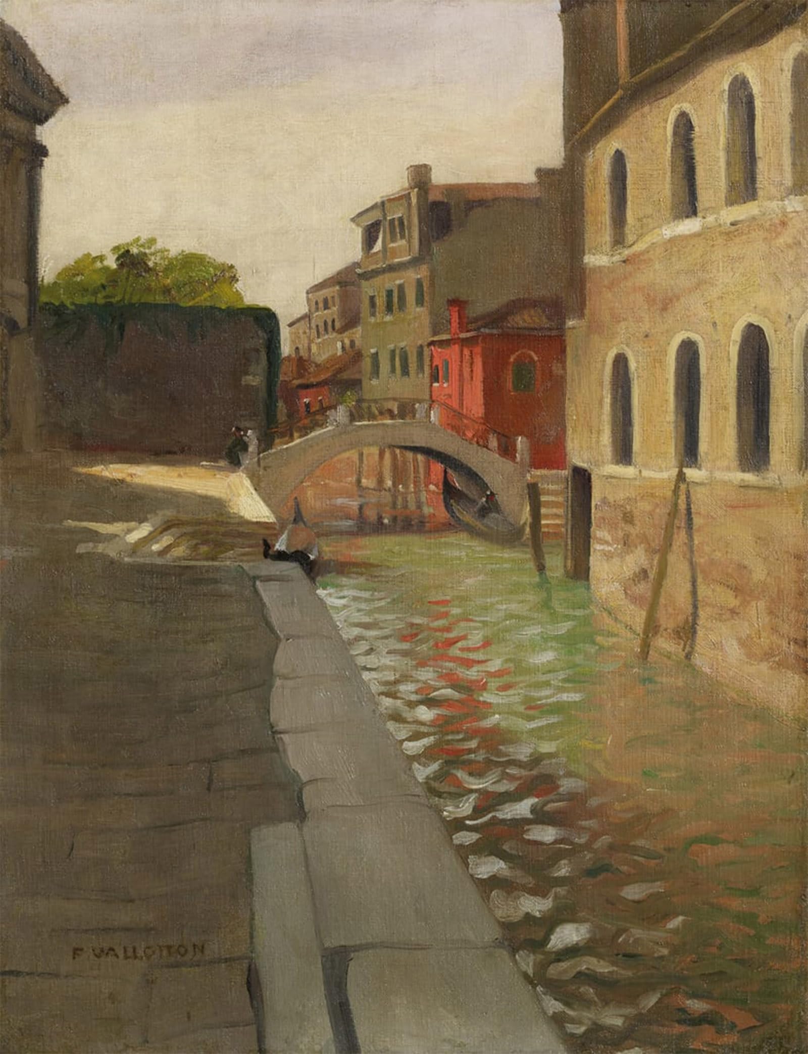 Rio Della Salute Venise Félix Edouard Vallotton - Toile Affiche Arts 60x90cm