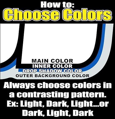 Miniatura 4 de Número MX y ATV con calcomanías de placa de nombre, juego de 3 números de carrera multicolores, elige tu número, nombre, tamaños y colores