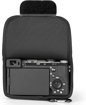 MegaGear Neoprene Camera Case for Sony Alpha a7C Mark II (28-60mm) - Stylish and Protective Digital Photography Bag - Black