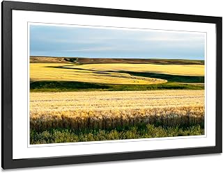 Saskatchewan Prairie Photography. Original Golden Wheat Field Wall Art.