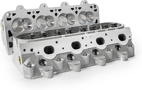 Assembled Cylinder Heads Compatible with GM LS LS1/LS2/LS3/LS6/LS7/4.8L/5.3L/6.0L/6.2L 210cc/62cc - Hydraulic Roller Compatible, Springs/Valves Installed, Bolt-On Pair