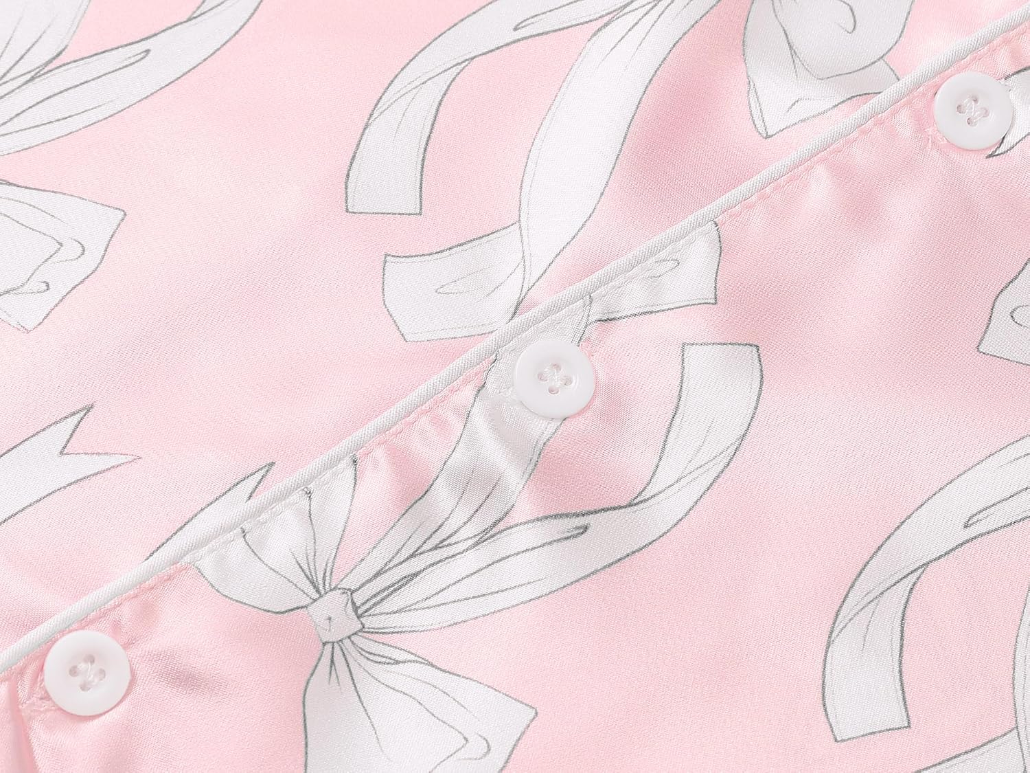 Topgal Girls Satin Pajamas, Coat Style Silky Button Up, Size 6-16 | 2-Piece Button-Front Design; Easy Dressing; Relaxed Home Wear; Bedtime, Lounging, Sleepovers and Gifting