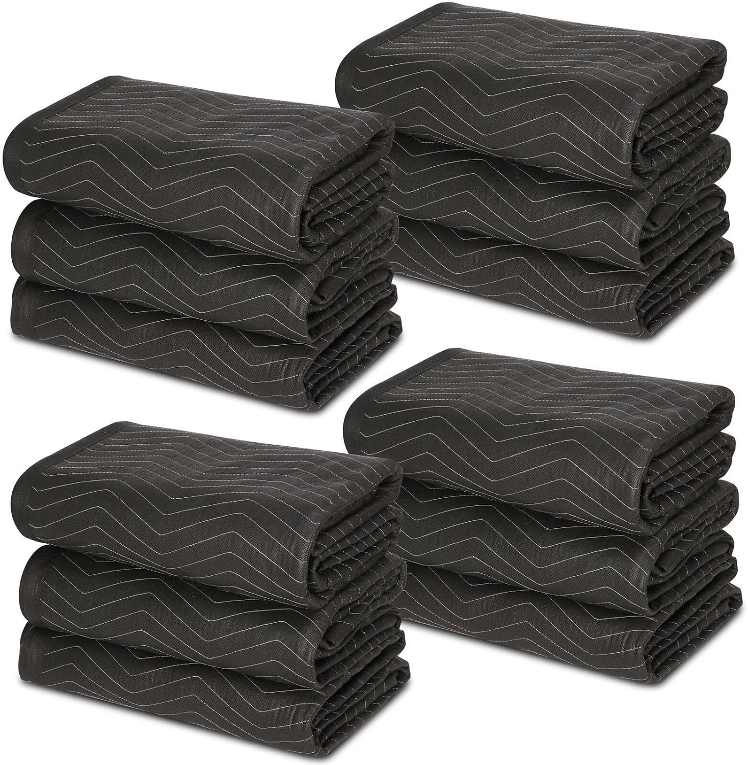 Moving Blankets 72"x80"(65lb/dz) 12Pack Furniture Shipping Packing Blankets Pads