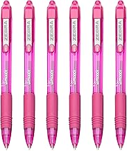 ZEBRA Z-Grip Smooth - Retractable Ballpoint Pen - Pack of 6 - Pink