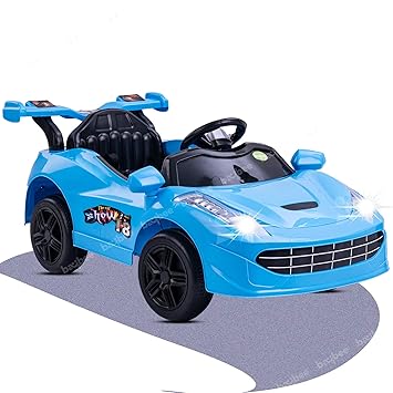 Baybee Baby Toy Car Rechargeable 12V Battery Operated Ride on car for Kids Music Lights with R/C Jeep Children Car Electric Motor Car Kids Cars Racing Car for Boys & Girls Age 5 Years Old (Blue)