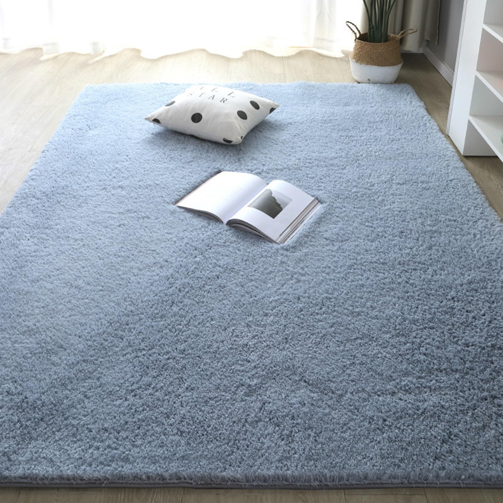 Tapis à poils longs lavable 45 x 295 cm antidérapant et extra large pour un confort moderne