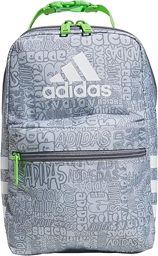 Miniatura 22 de adidas Santiago Lonchera unisex con aislamiento para mujeres y hombres, contenedor de alimentos con bolsillo de malla, Talla única Plata Violeta
