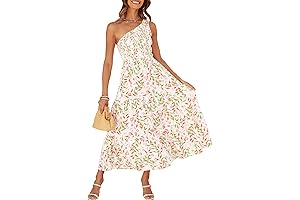 Embroidered Bohemian Floral Print Midi Dress: Charleston's Summer Style