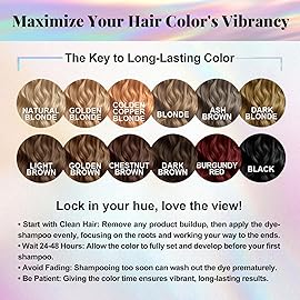 Joyful Young Natural Hair Dye Shampoo 3 IN 1, Hair Color for Gray Hair Coverage, Hair Coloring Shampoo for Women, Color Shampoo Beard Dye for Men, Vegan Ammonia Free Hair Shampoo (MEDIUM BLONDE)