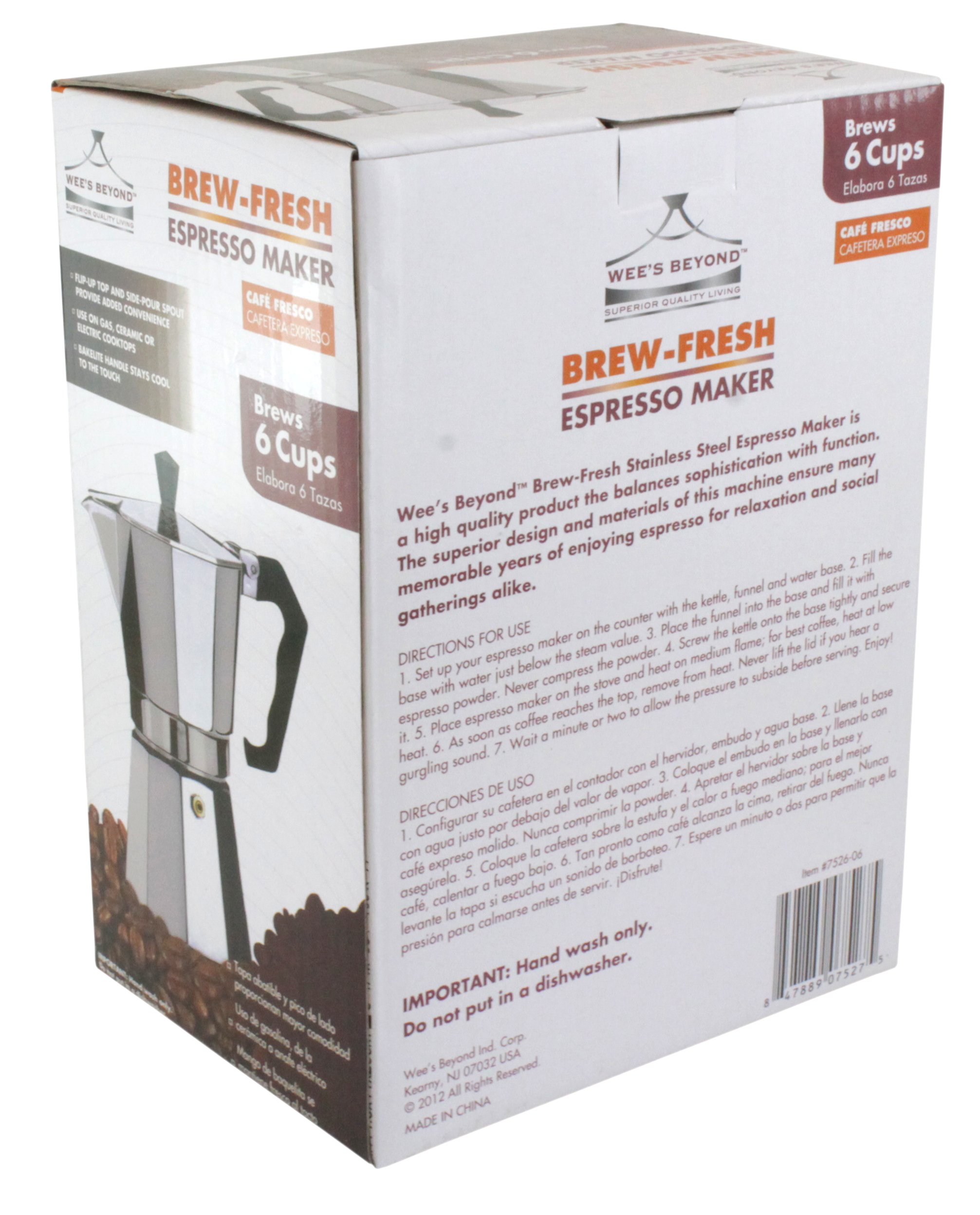 Amazon.com: Wee's Beyond 7526-06 Brew-Fresh Aluminum Espresso