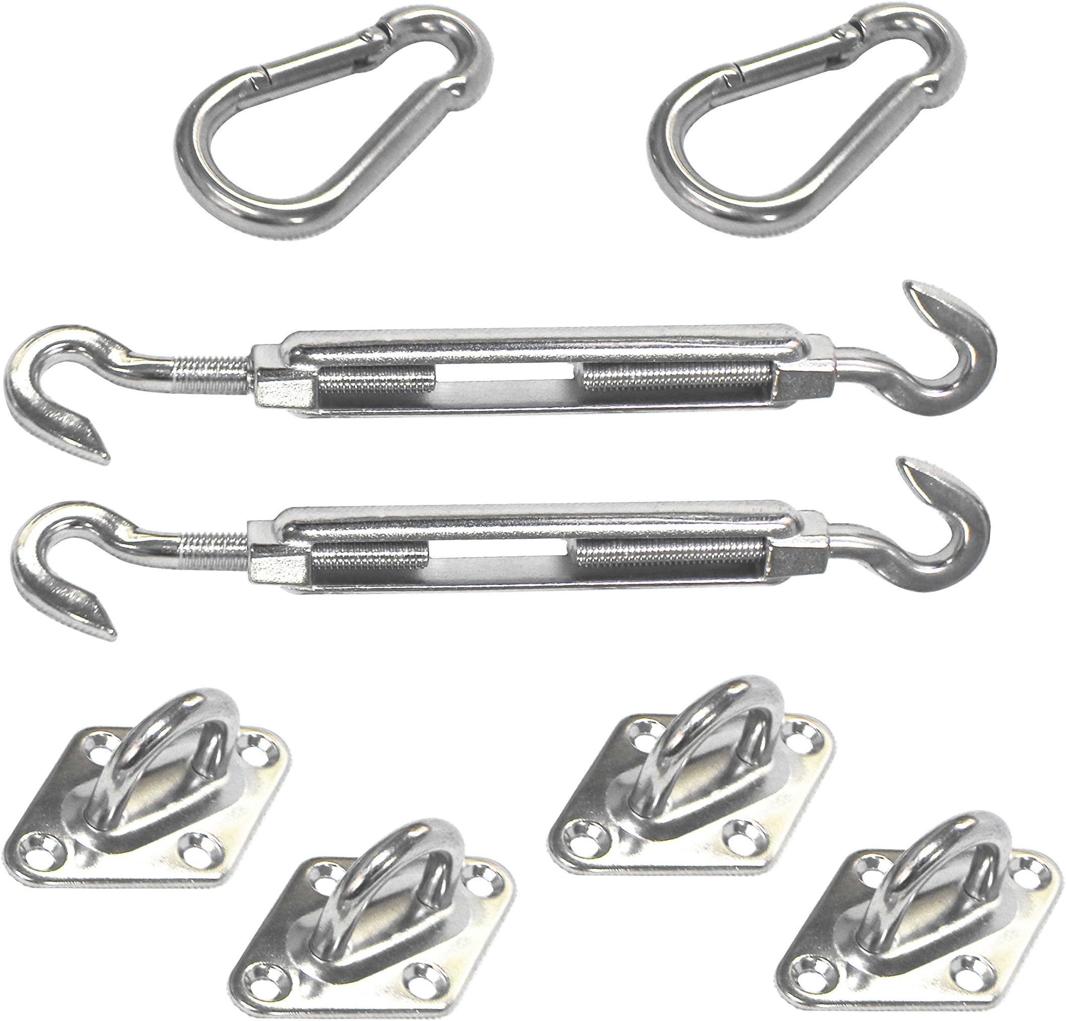 Square Shade Sail Hardware Kit, Set 0f 8